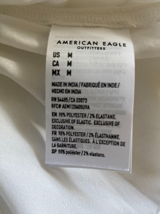 American Eagle NWT Flutter Sleeve Smocked Dress SZ M - Picture 10 of 14